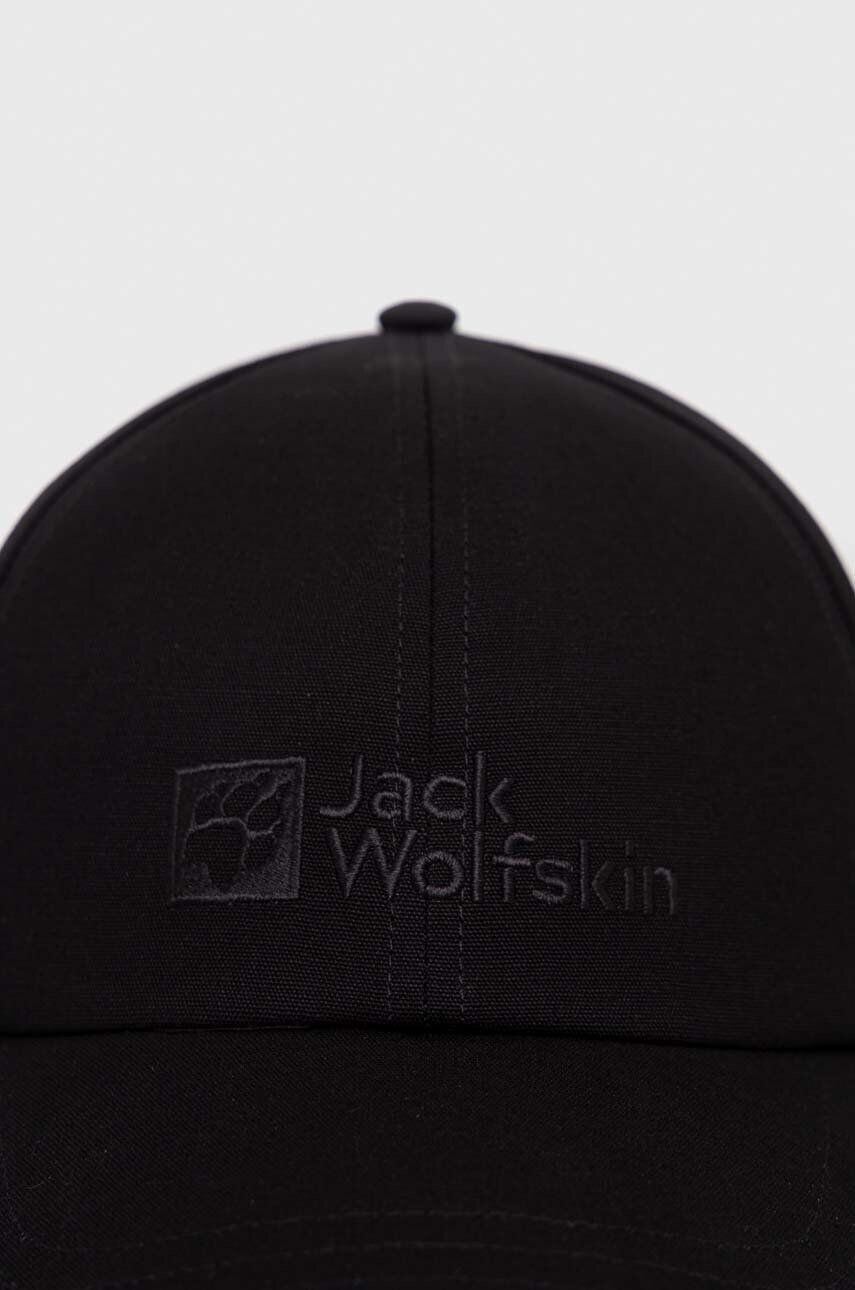 Jack Wolfskin Шапка с козирка в черно с апликация - Pepit.bg