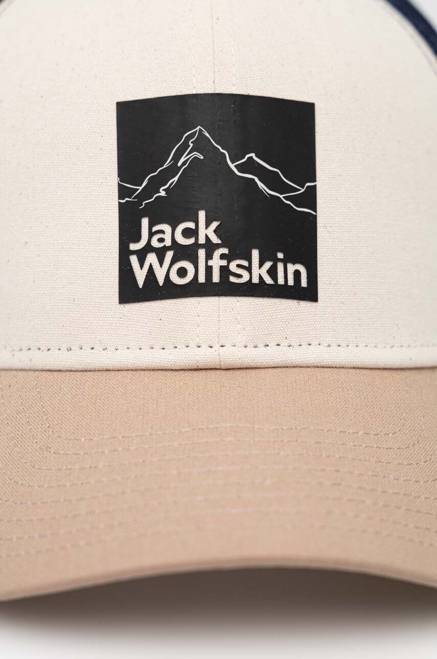 Jack Wolfskin Шапка с козирка Brand в бежово с принт - Pepit.bg