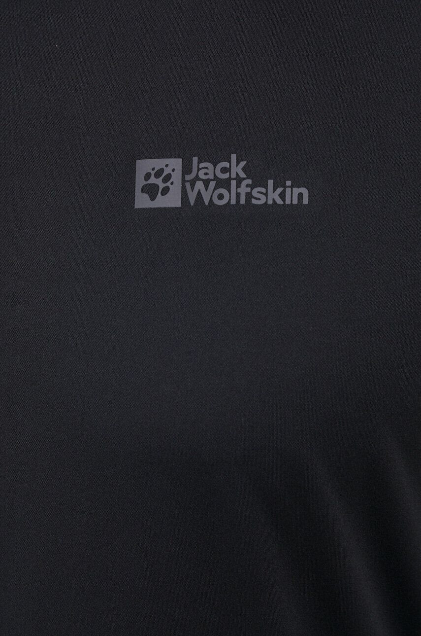 Jack Wolfskin Спортна тениска Tech в черно с изчистен дизайн - Pepit.bg