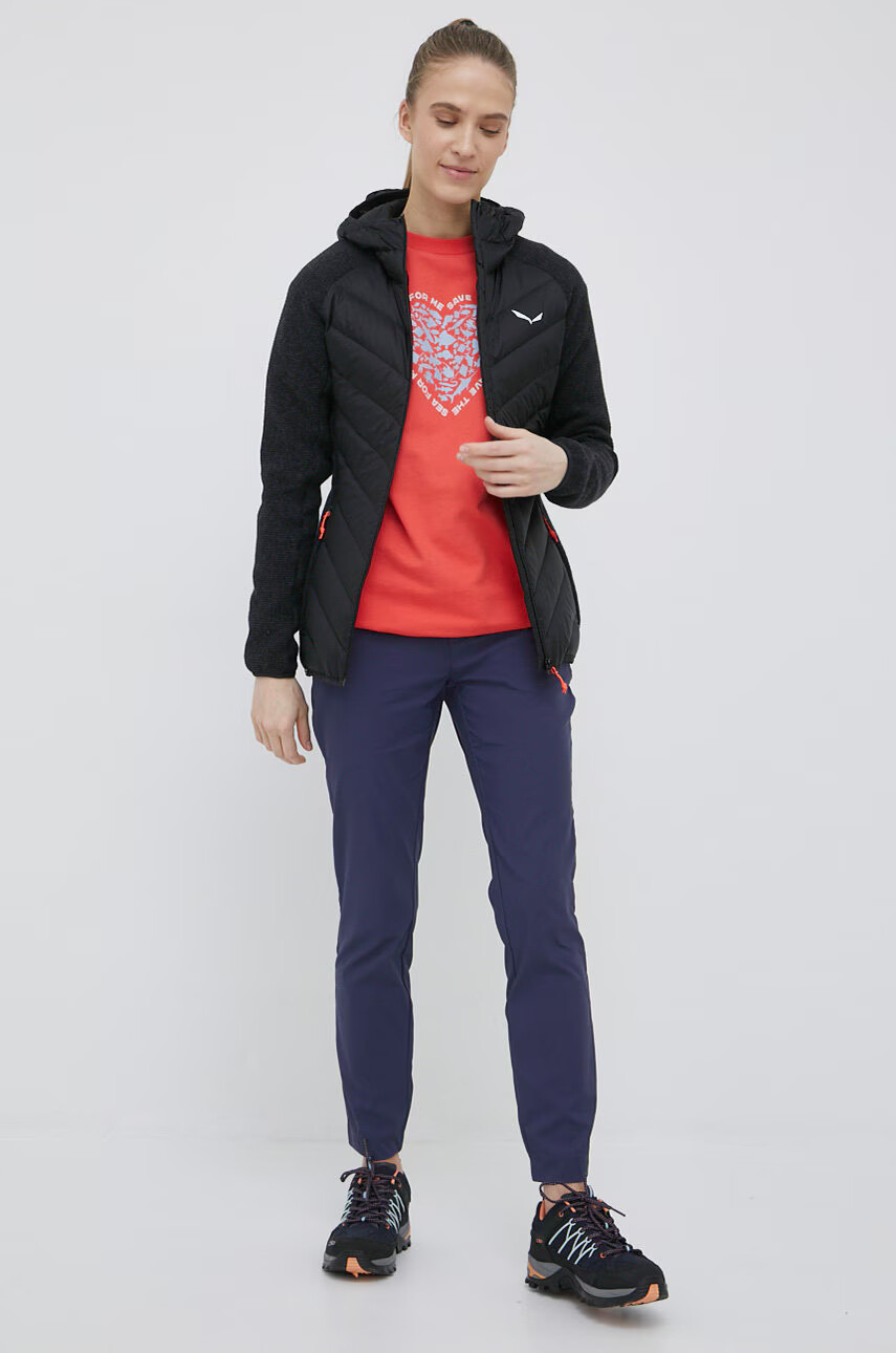 Jack Wolfskin Суичър дамска в розово с принт - Pepit.bg