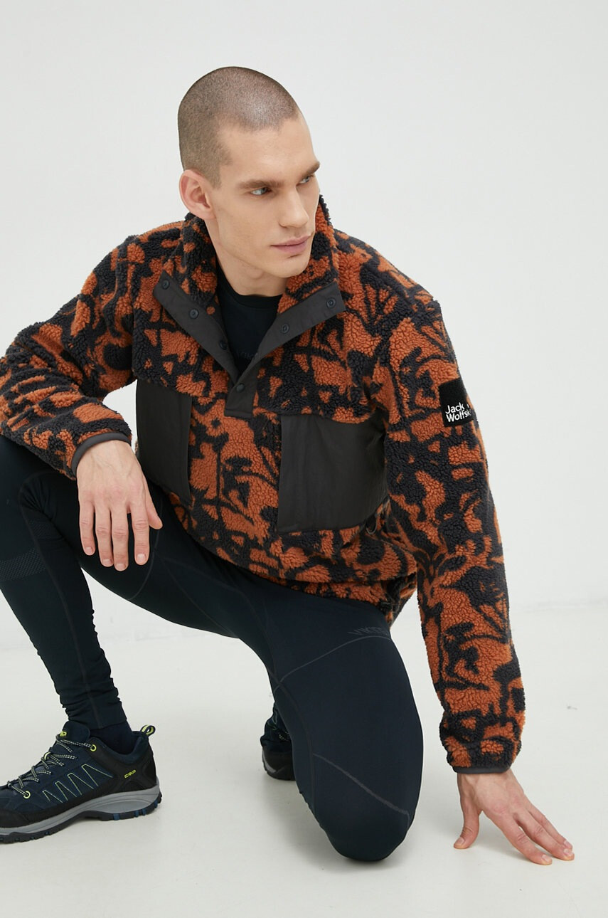 Jack Wolfskin Суичър с десен - Pepit.bg