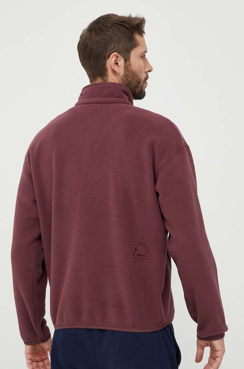 Jack Wolfskin Суичър в бордо с изчистен дизайн - Pepit.bg