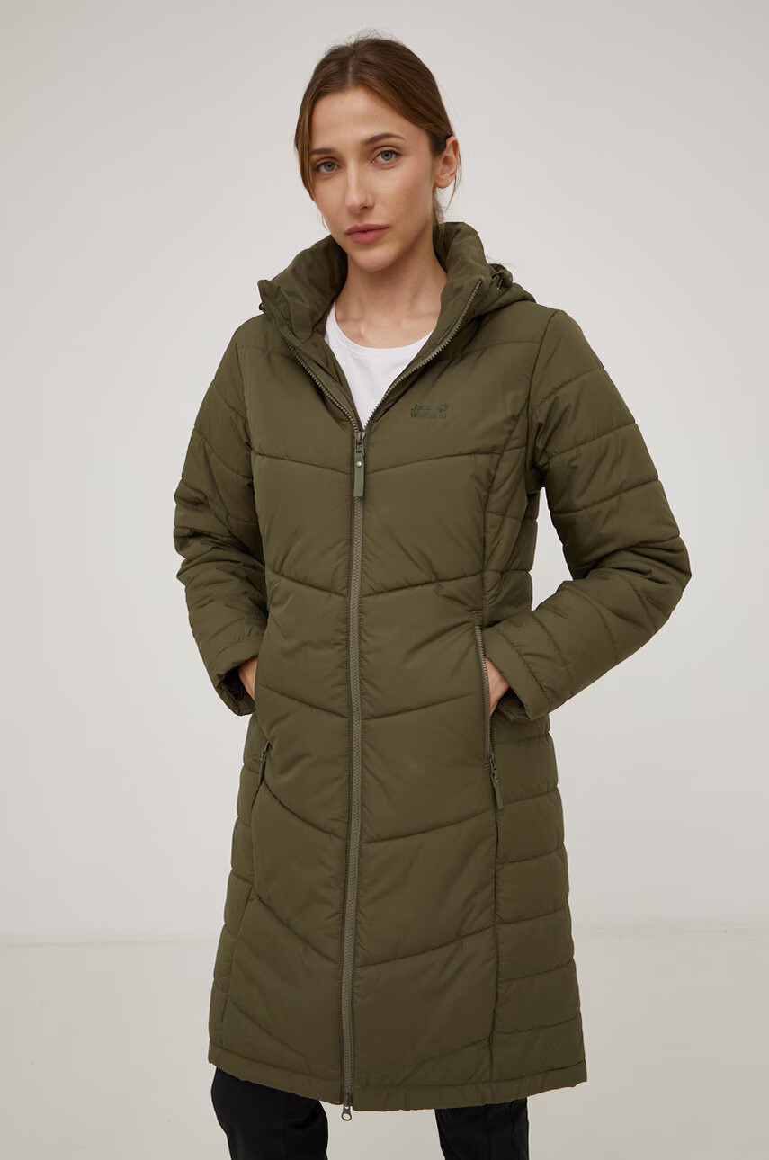 Jack Wolfskin Яке дамско в зелено със зимна изолация - Pepit.bg