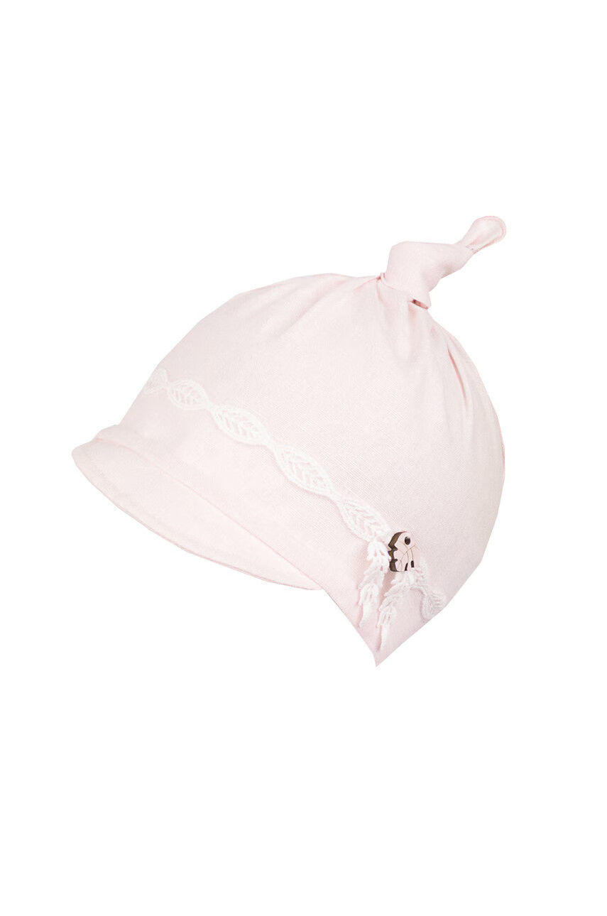 Jamiks Детска шапка в розово с фина плетка - Pepit.bg