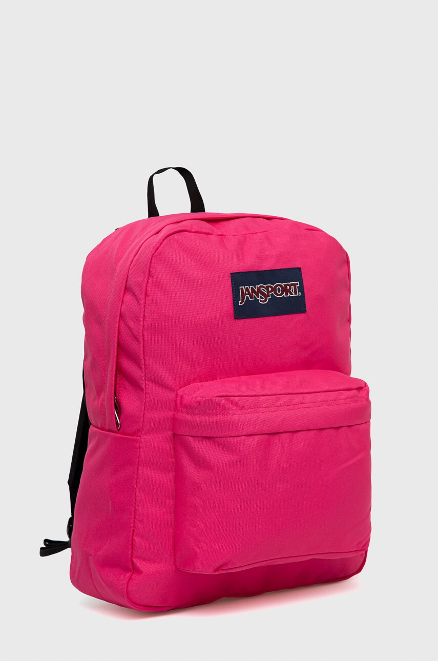 Jansport Раница в розово голям размер с апликация - Pepit.bg