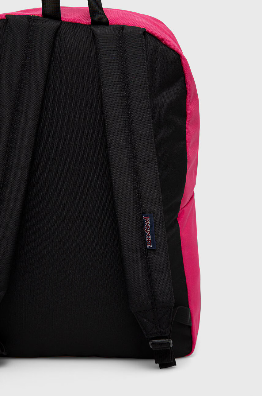 Jansport Раница в розово голям размер с апликация - Pepit.bg