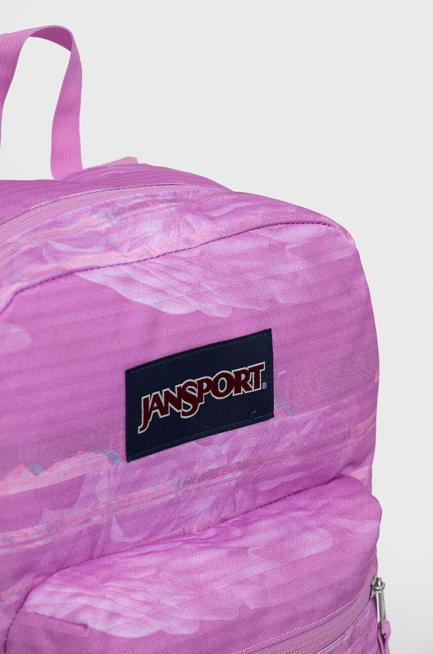 Jansport Раница в розово голям размер с десен - Pepit.bg
