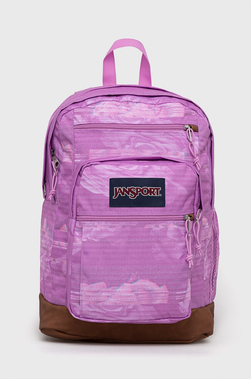Jansport Раница в розово голям размер с десен - Pepit.bg
