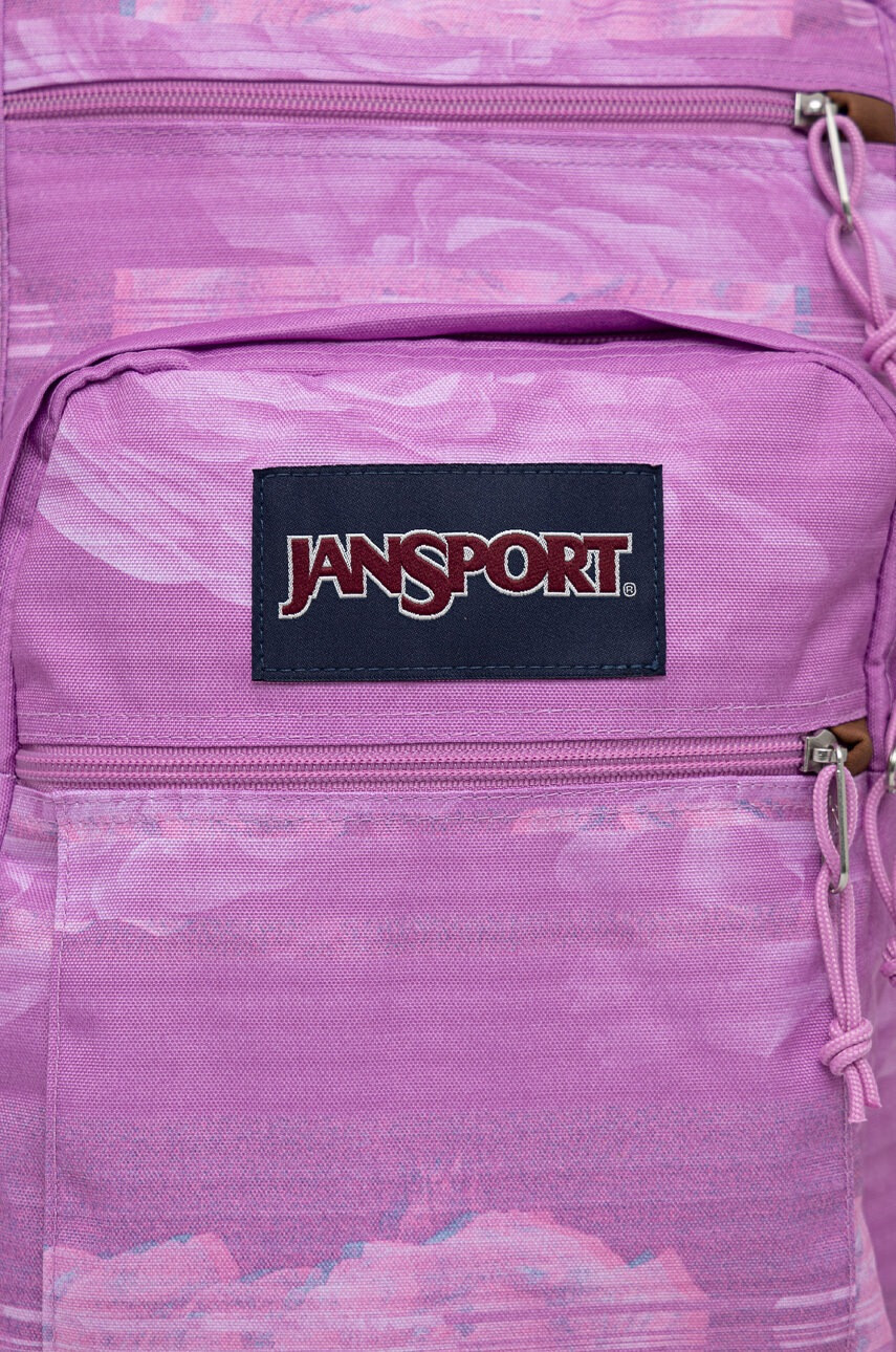 Jansport Раница в розово голям размер с десен - Pepit.bg