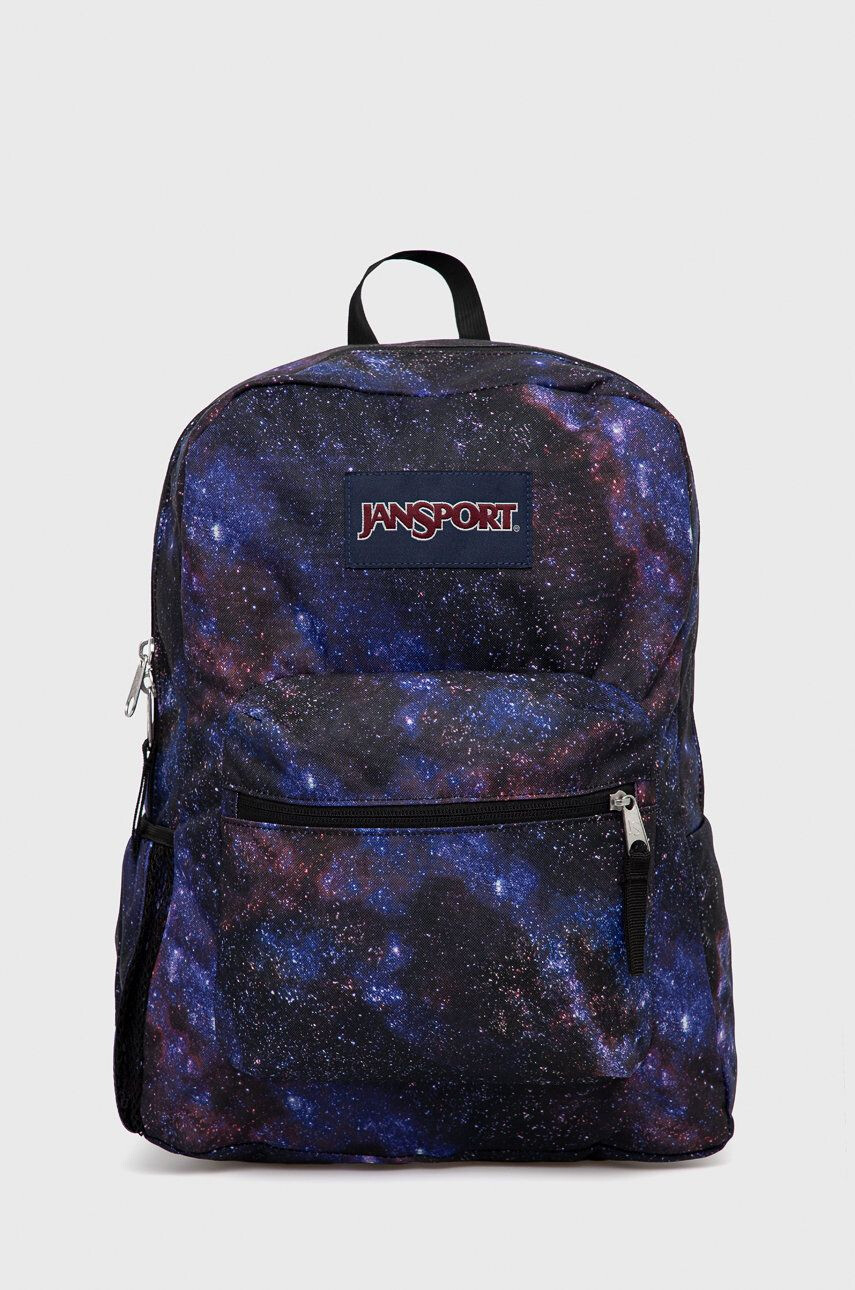 Jansport Раница дамска в лилаво голям размер с десен - Pepit.bg