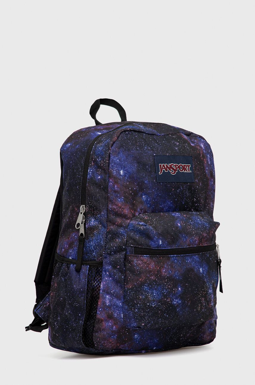 Jansport Раница дамска в лилаво голям размер с десен - Pepit.bg