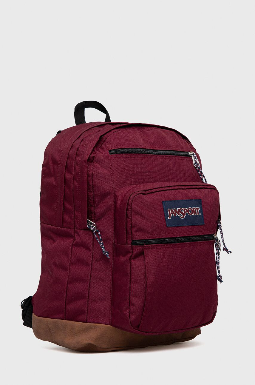 Jansport Раница в бордо голям размер с апликация - Pepit.bg