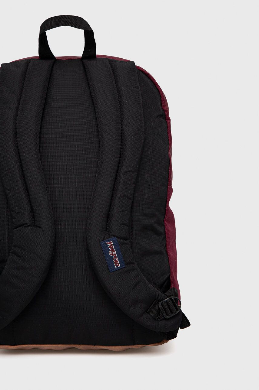 Jansport Раница в бордо голям размер с апликация - Pepit.bg