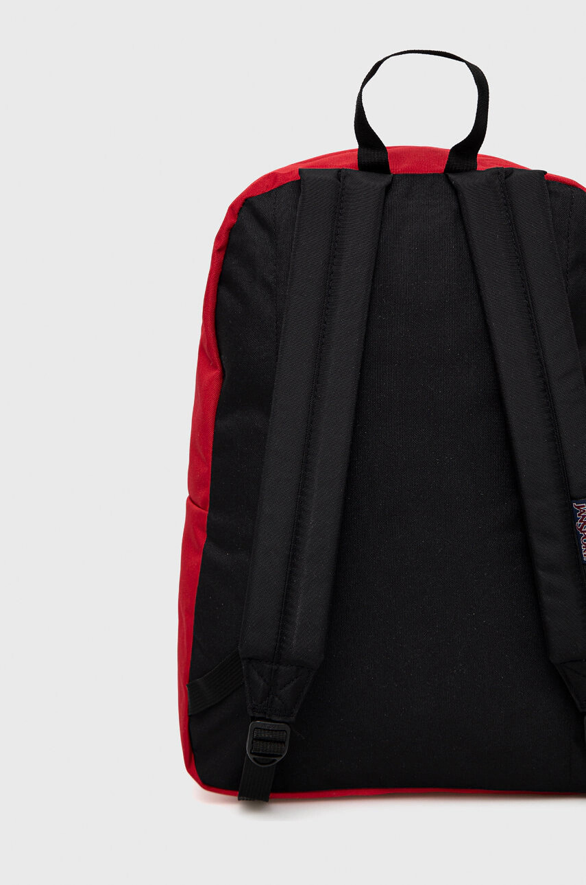 Jansport Раница в червено голям размер с изчистен дизайн - Pepit.bg