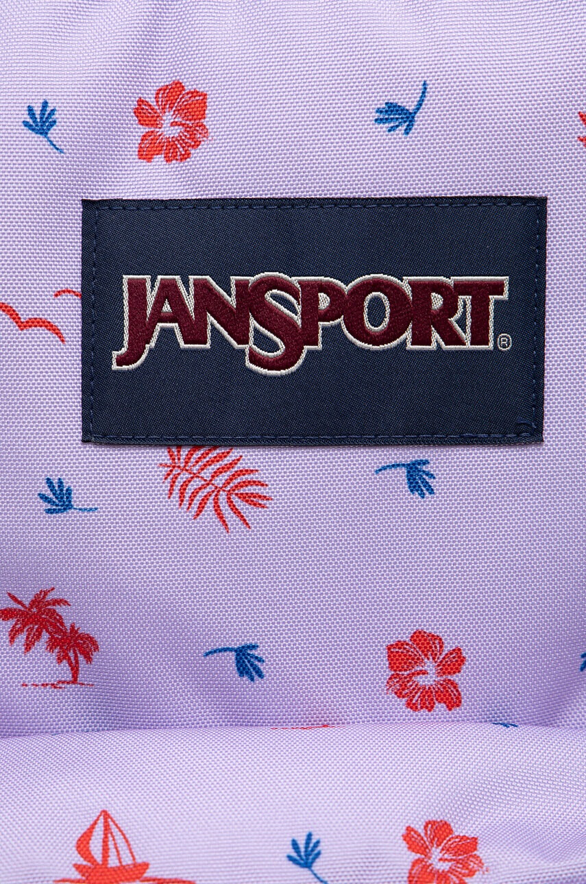 Jansport Раница в лилаво голям размер с десен - Pepit.bg