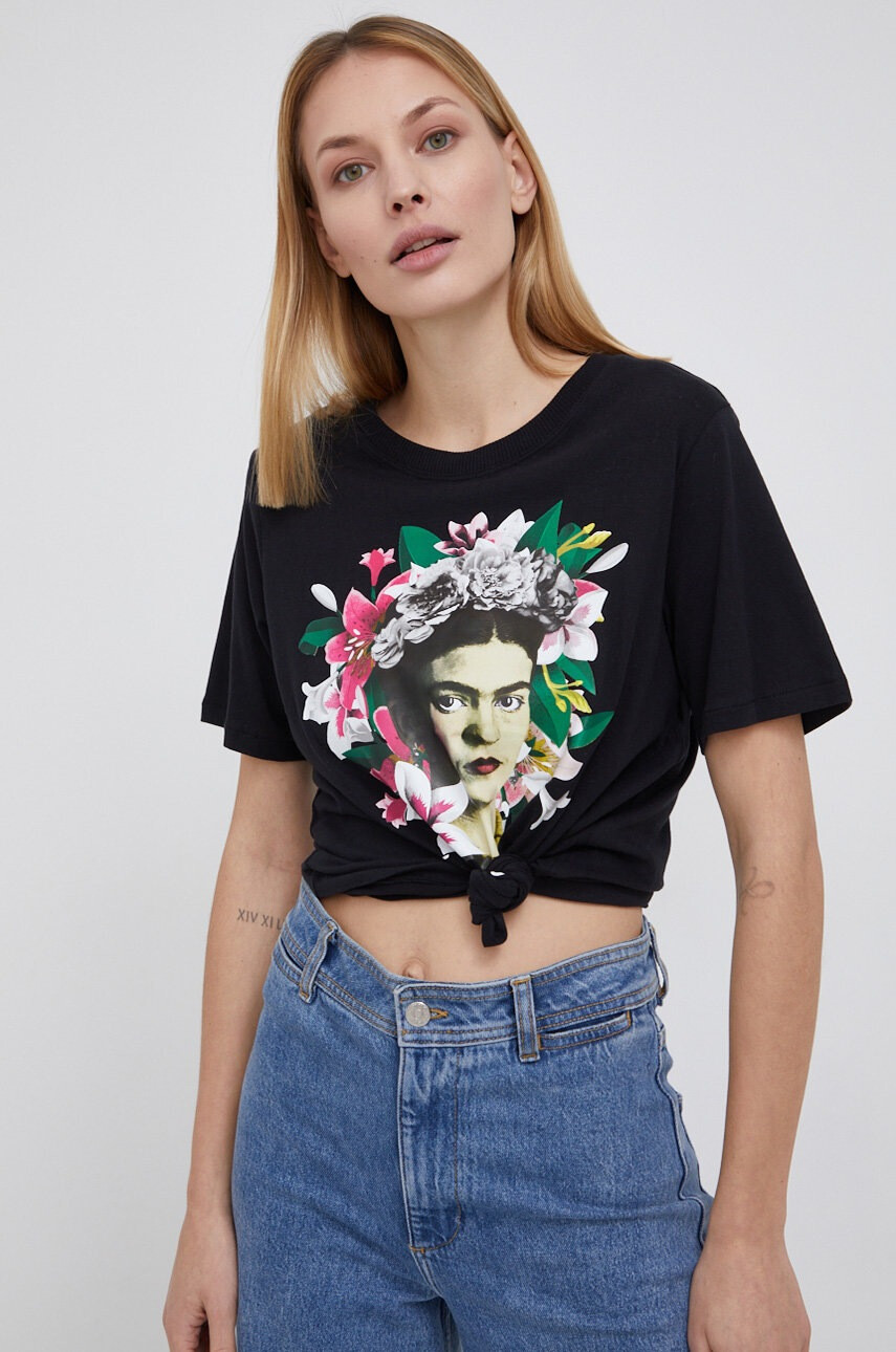 JDY Памучна тениска Frida Khalo - Pepit.bg