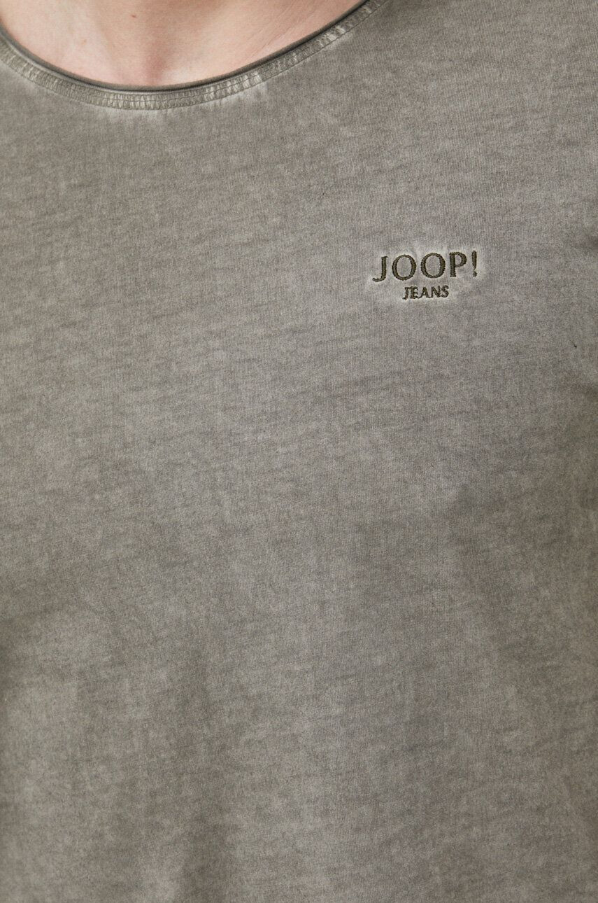 Joop! Памучна тениска в зелено с изчистен дизайн - Pepit.bg