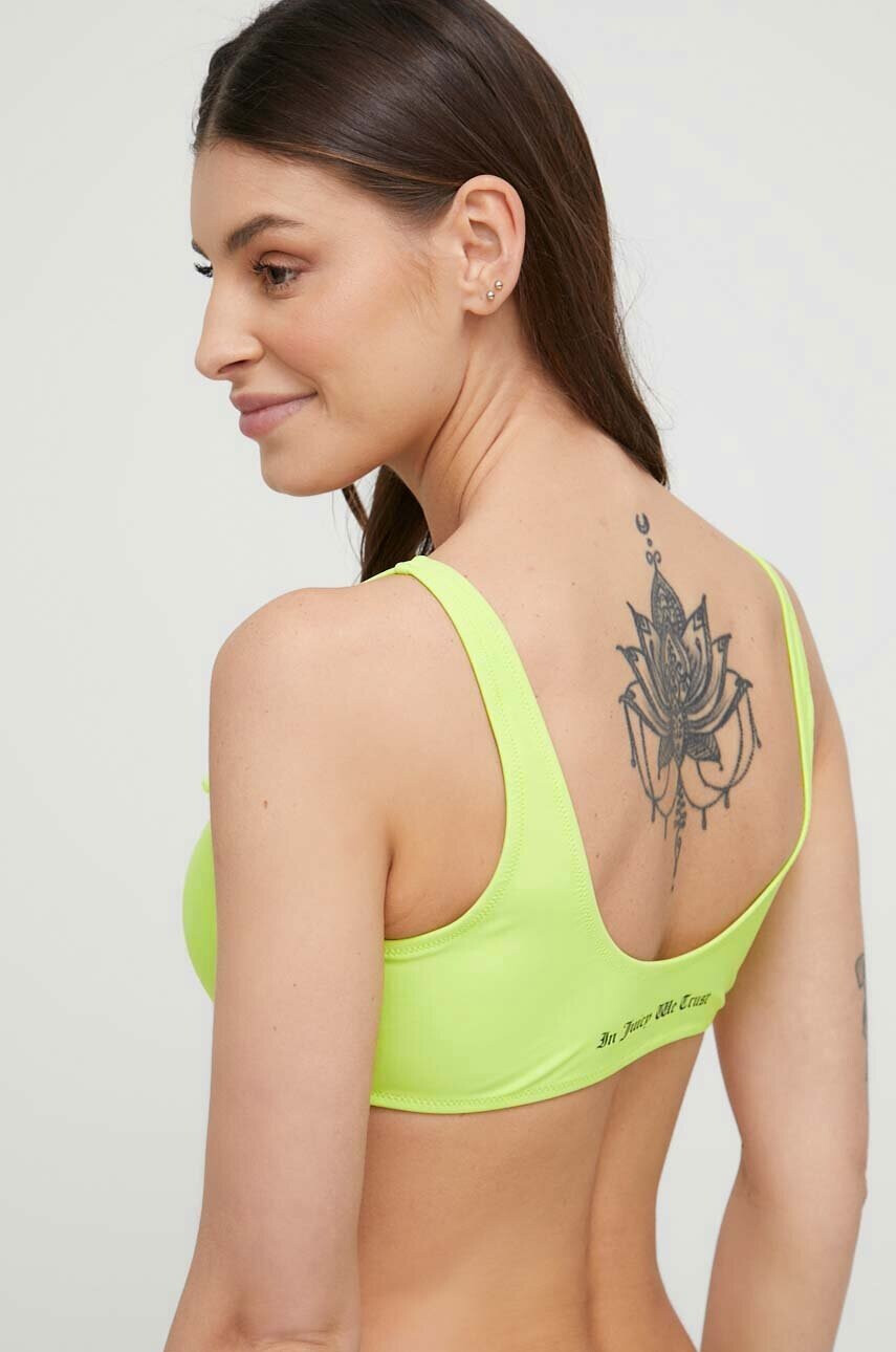 Juicy Couture Бански от две части в зелено с мека чашка - Pepit.bg