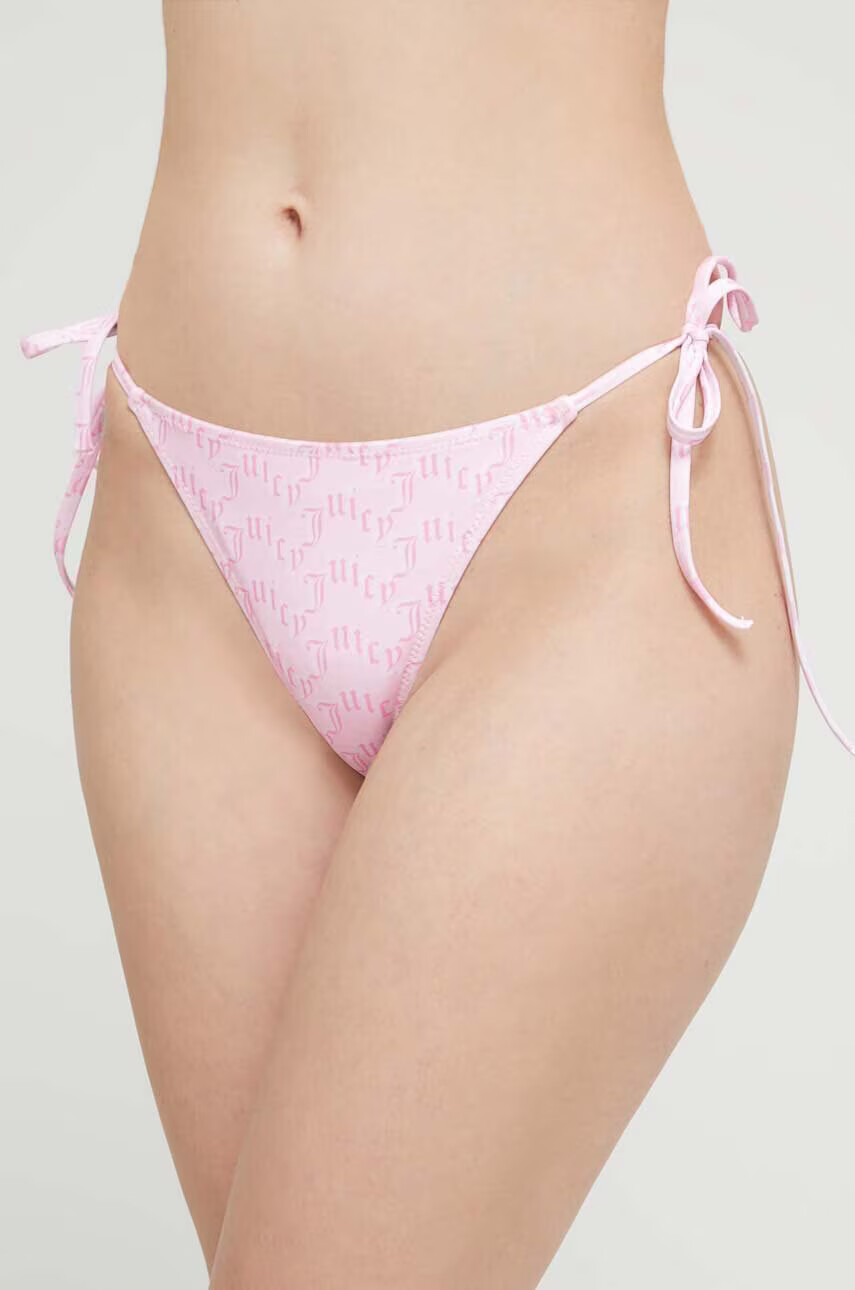 Juicy Couture Бански от две части в розово с леко подплатена чашка - Pepit.bg