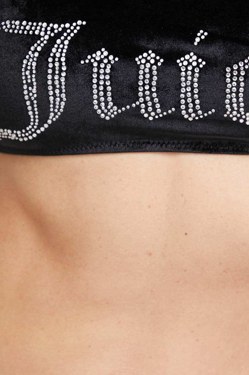 Juicy Couture Бански от две части Jocelyn Diamente в черно с мека чашка - Pepit.bg