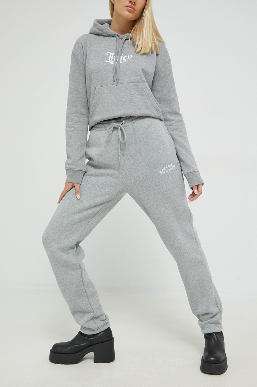 Juicy Couture Спортен панталон в сиво меланж на - Pepit.bg