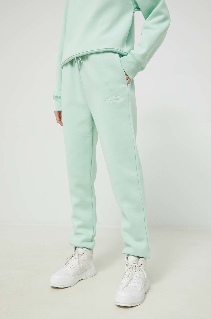 Juicy Couture Спортен панталон в зелено с апликация - Pepit.bg