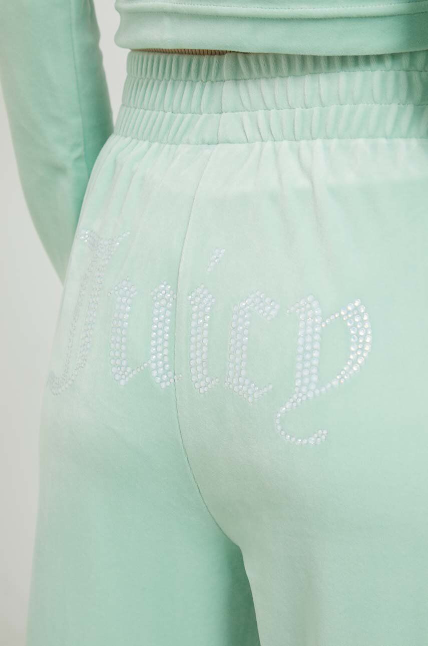 Juicy Couture Спортен панталон в зелено с апликация - Pepit.bg