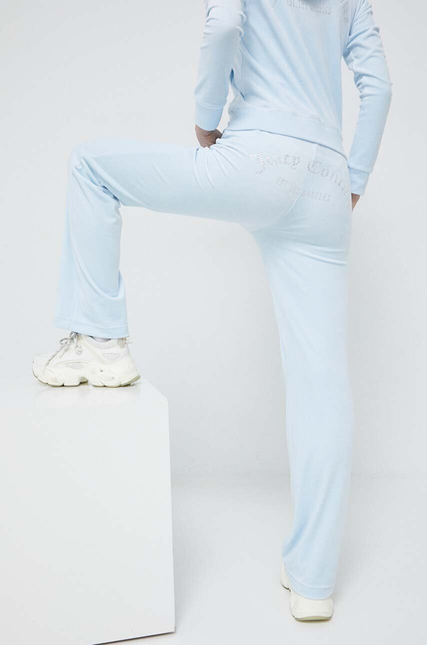 Juicy Couture Спортен панталон в синьо с апликация - Pepit.bg
