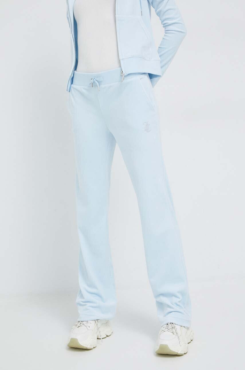 Juicy Couture Спортен панталон в синьо с апликация - Pepit.bg