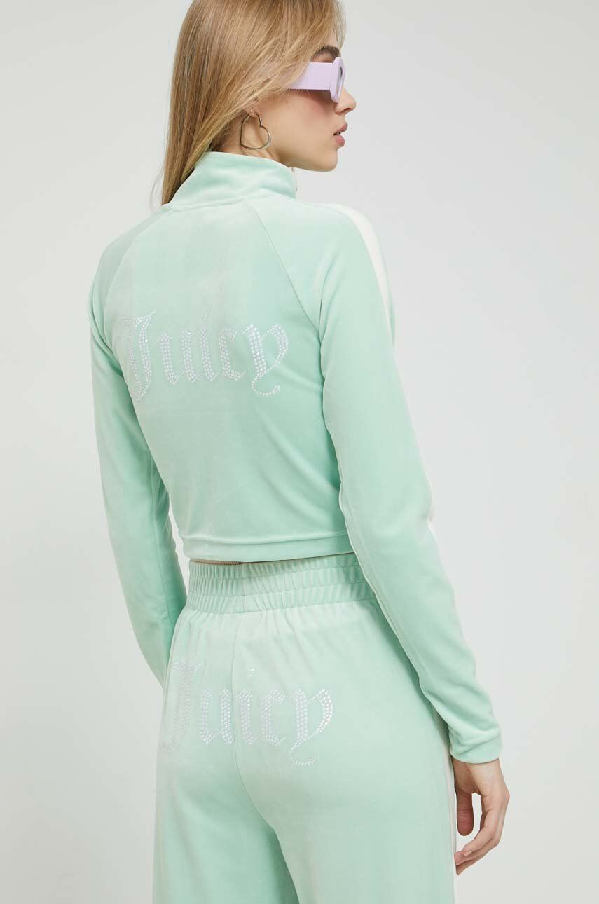 Juicy Couture Суичър в зелено с апликация - Pepit.bg