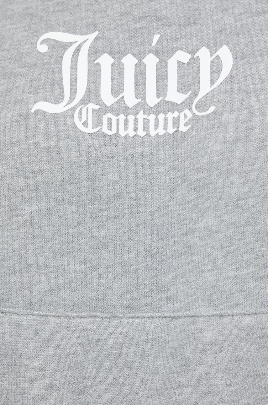 Juicy Couture Суичър в сиво с качулка меланж на - Pepit.bg