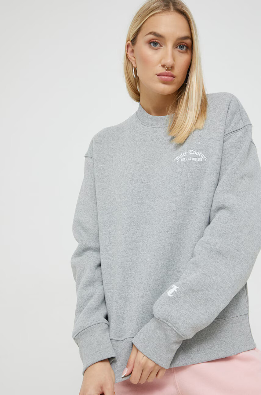 Juicy Couture Суичър Ally в сиво с апликация - Pepit.bg