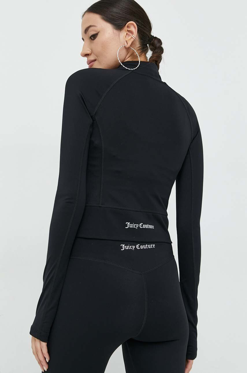 Juicy Couture Суичър Lara в черно с изчистен дизайн - Pepit.bg