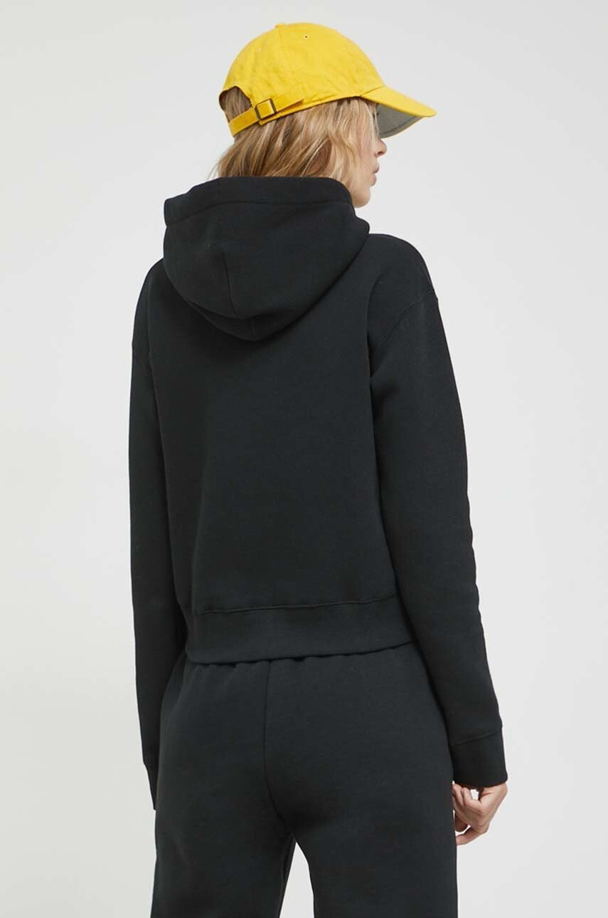 Juicy Couture Суичър Patricia в черно с качулка с принт - Pepit.bg