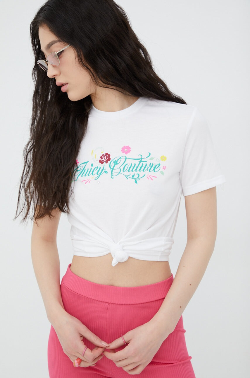 Juicy Couture Тениска в бяло - Pepit.bg