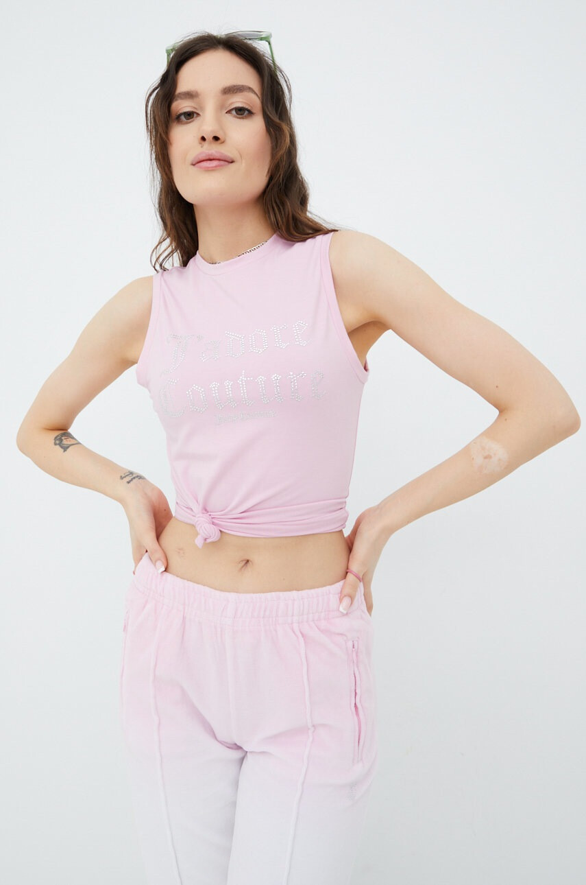 Juicy Couture Топ дамски в розово - Pepit.bg