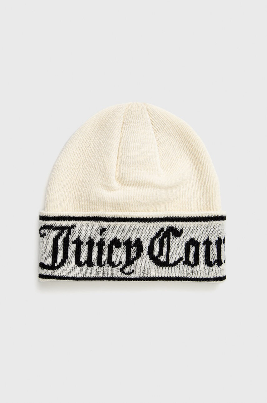 Juicy Couture Вълнена шапка Ingrid в бежово от вълна - Pepit.bg