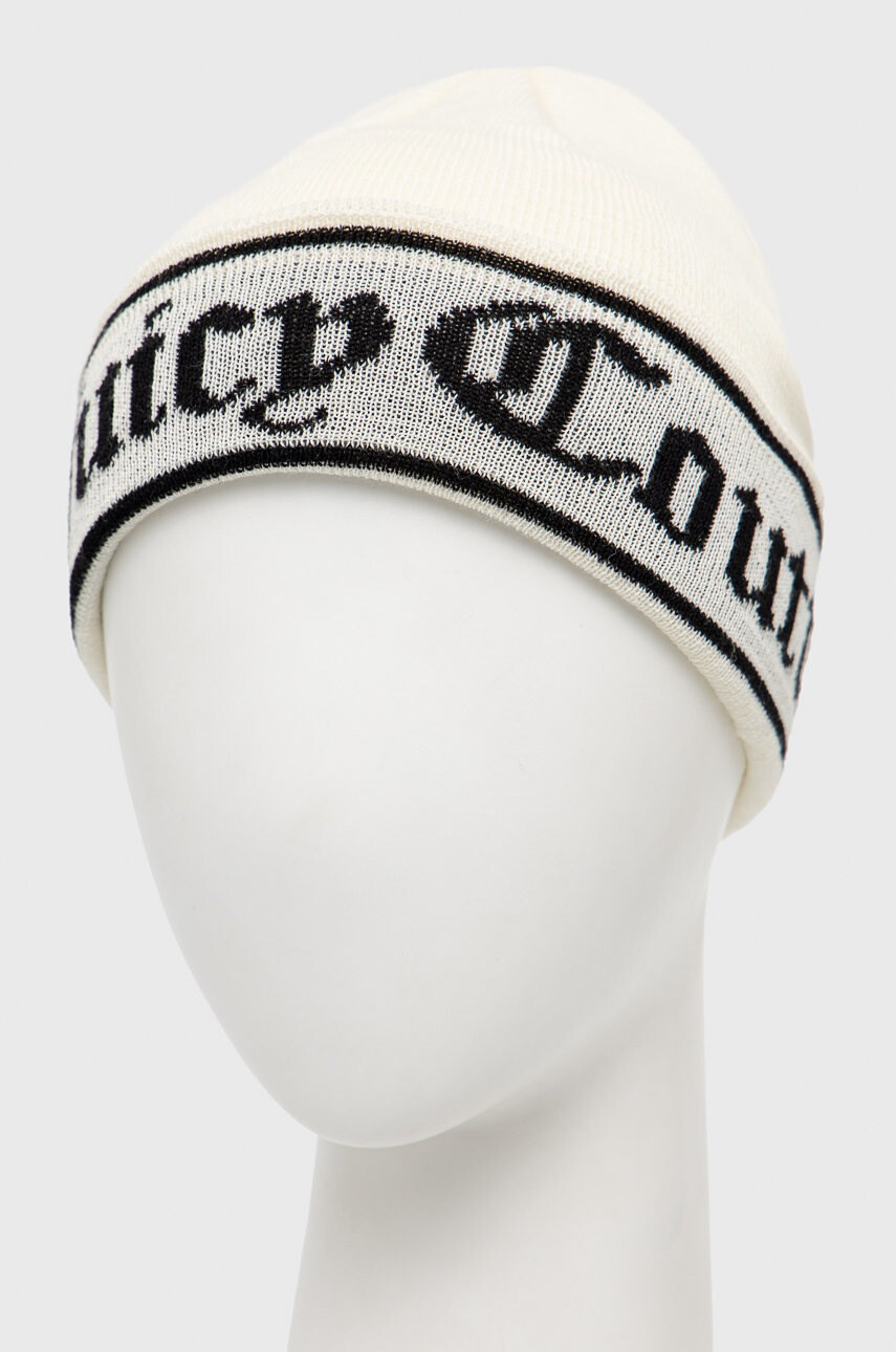 Juicy Couture Вълнена шапка Ingrid в бежово от вълна - Pepit.bg