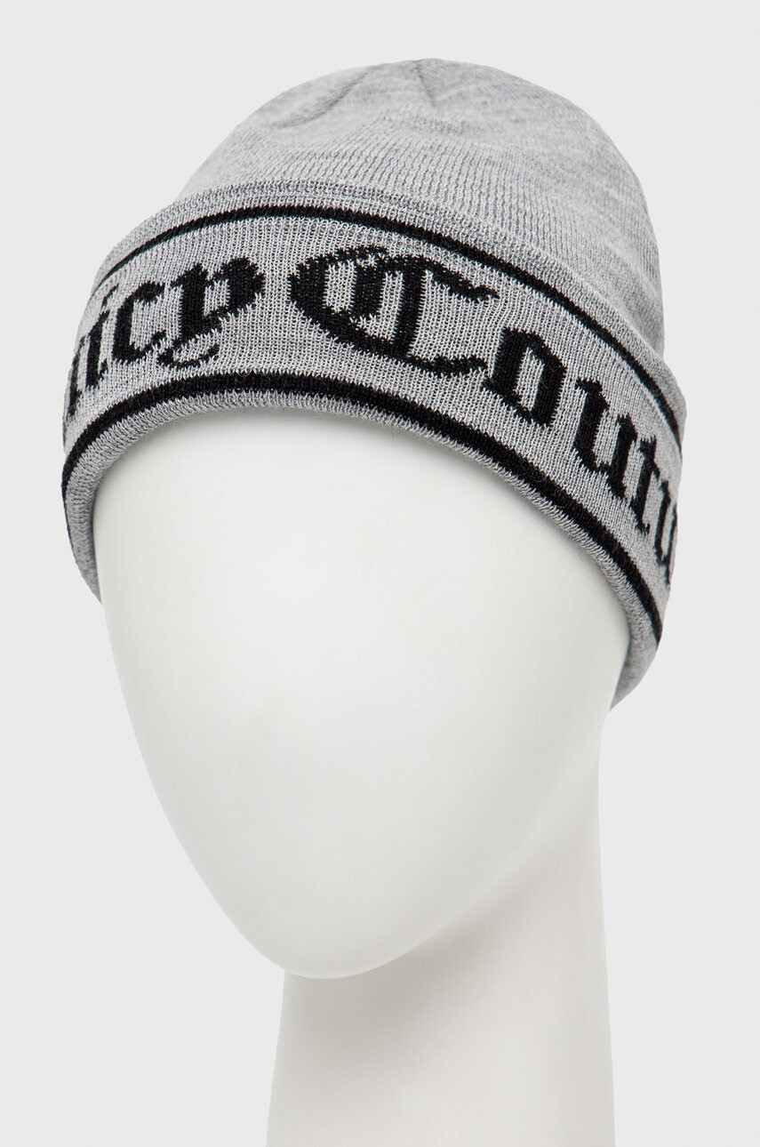 Juicy Couture Вълнена шапка Ingrid в сиво от вълна - Pepit.bg