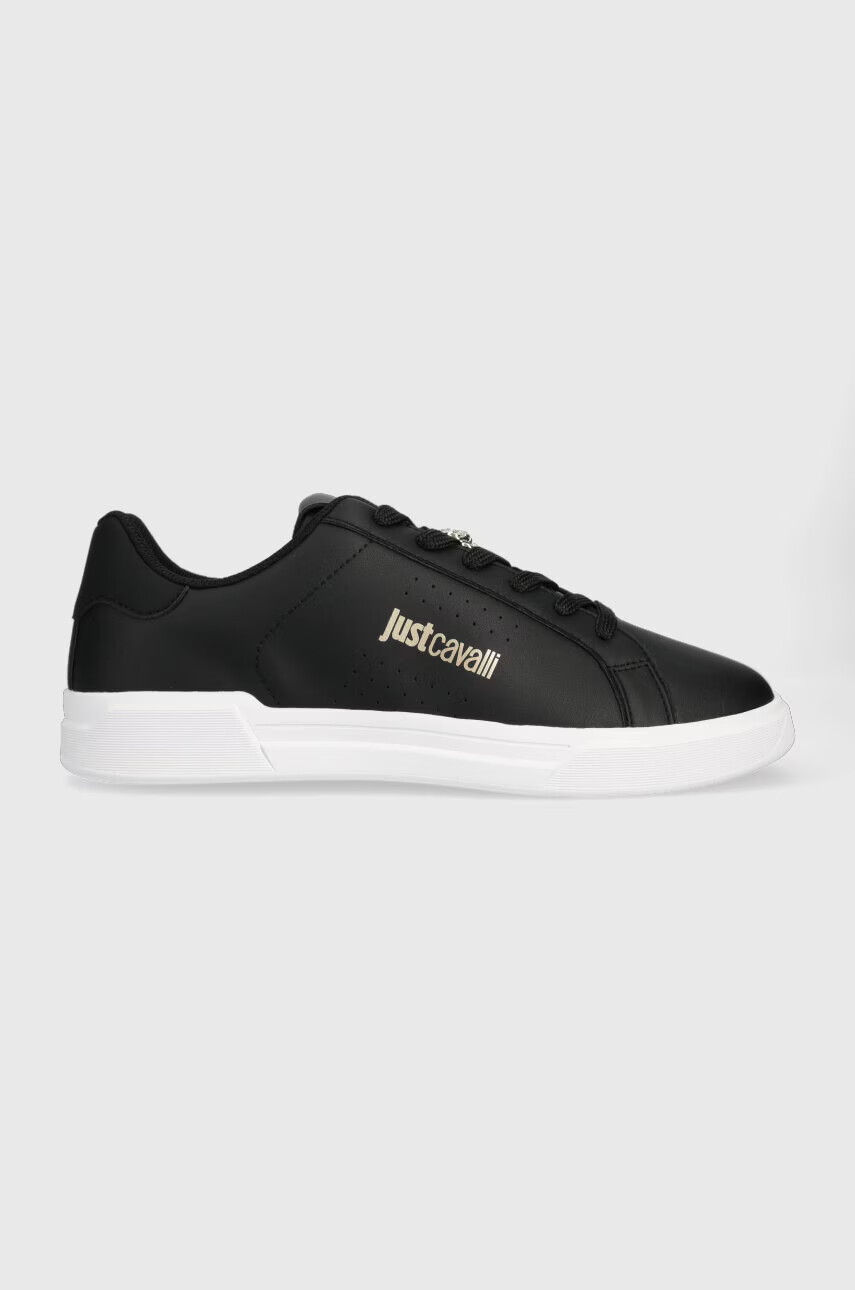Just Cavalli Кожени маратонки в черно 74QB3SB3 - Pepit.bg