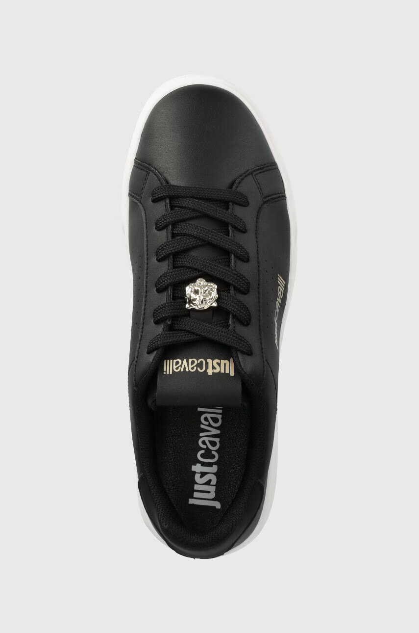 Just Cavalli Кожени маратонки в черно 74QB3SB3 - Pepit.bg