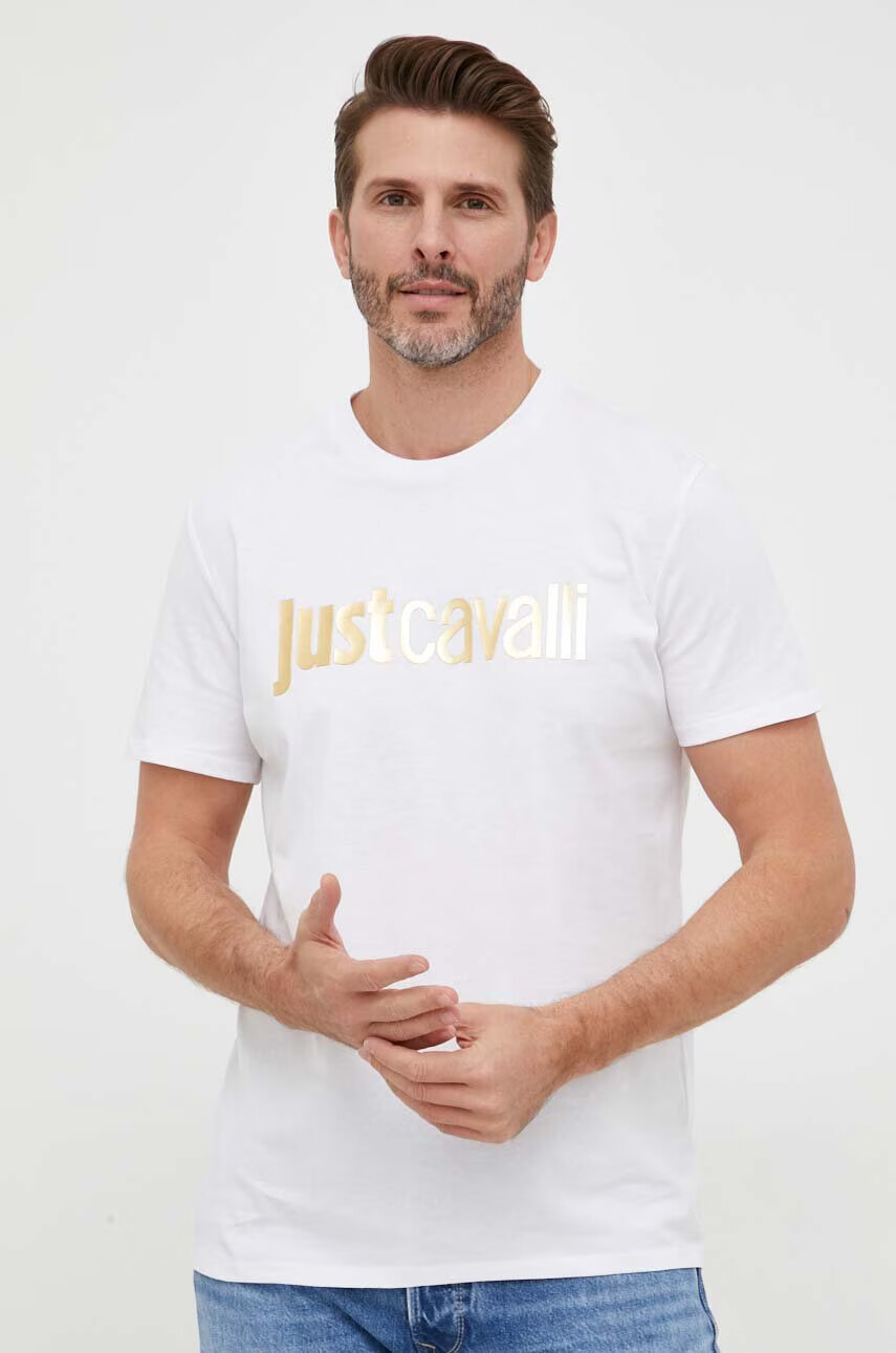 Just Cavalli Памучна тениска - Pepit.bg