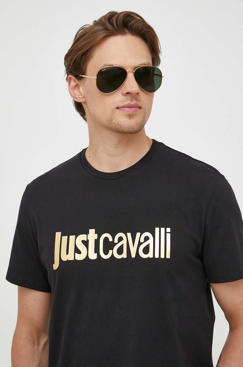 Just Cavalli Памучна тениска - Pepit.bg