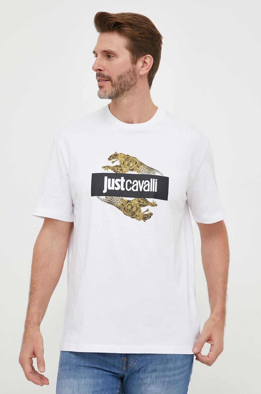 Just Cavalli Памучна тениска - Pepit.bg