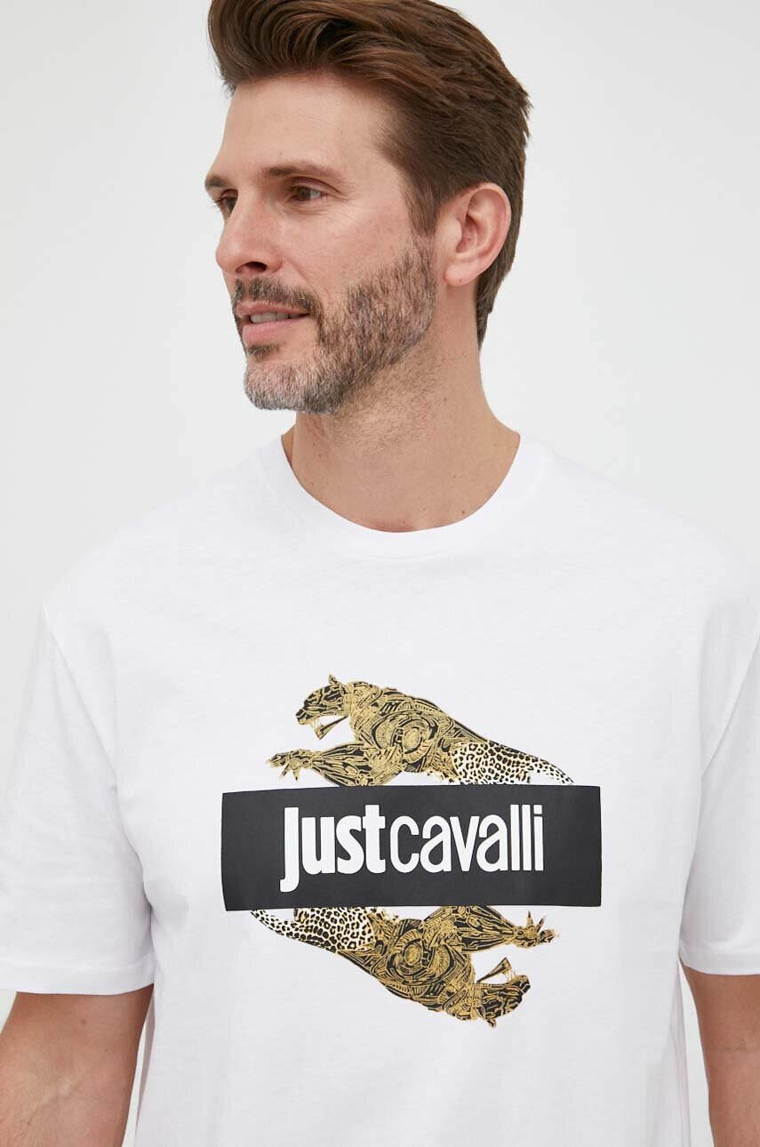 Just Cavalli Памучна тениска - Pepit.bg
