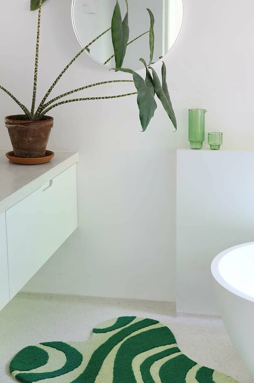 &k amsterdam Килимче Liquid Green - Pepit.bg