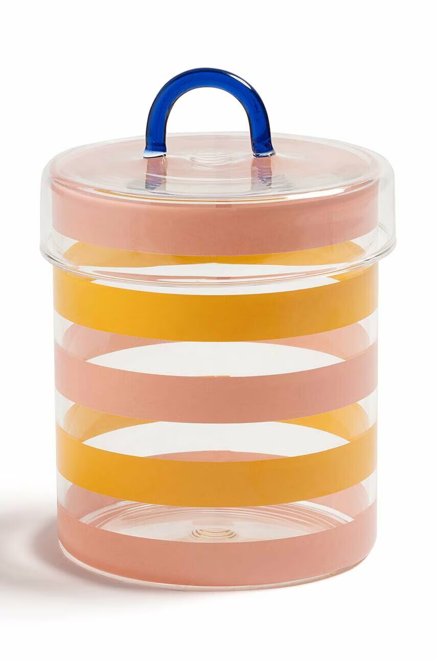 &k amsterdam Кутия с капак Jar Stripy - Pepit.bg
