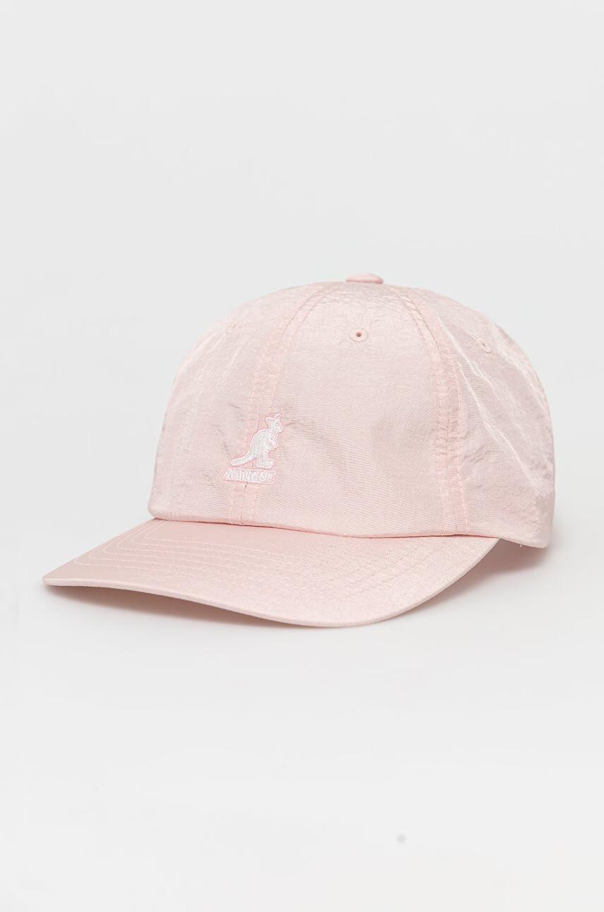 Kangol Шапка в розово с изчистен дизайн - Pepit.bg