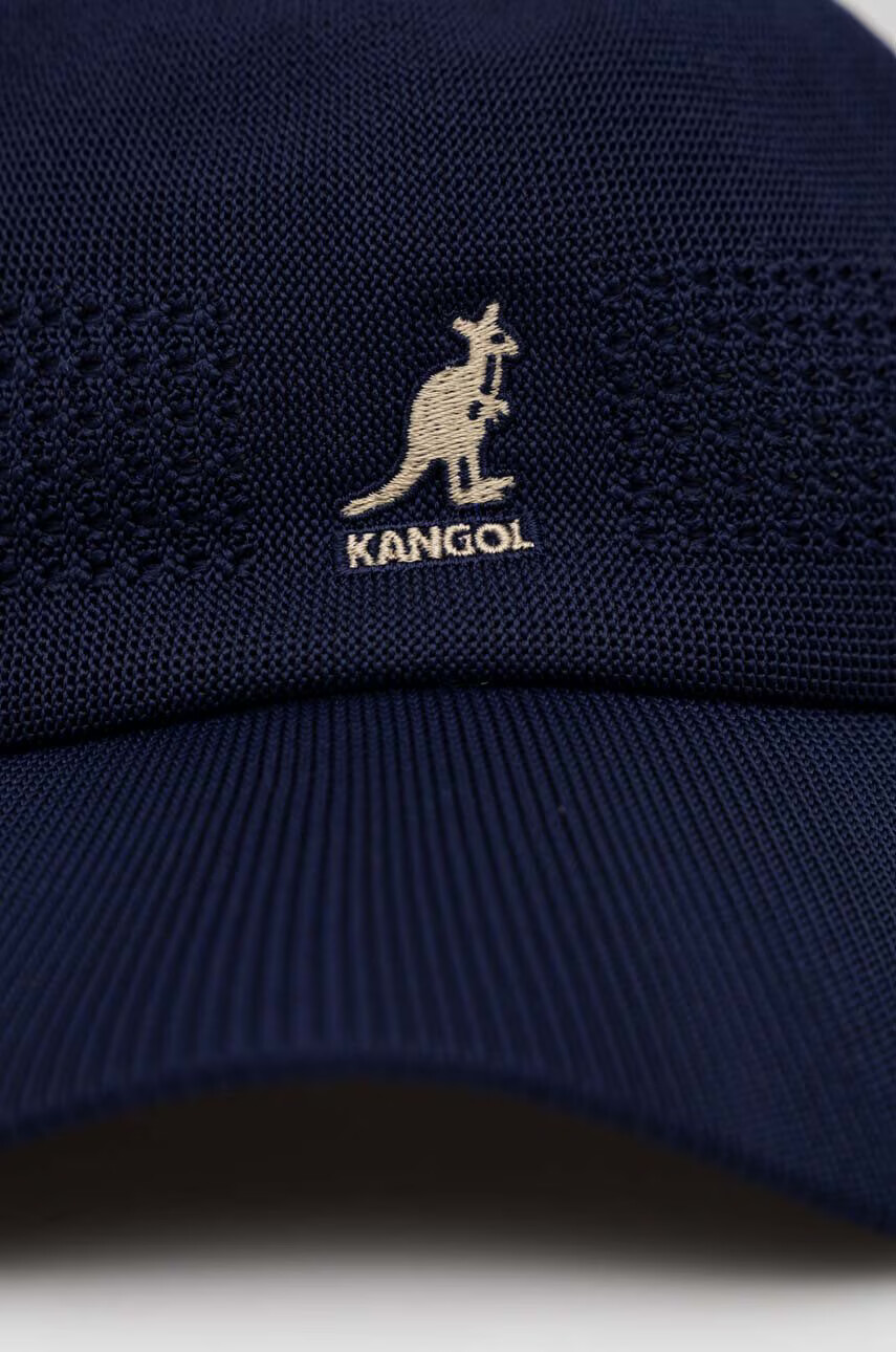 Kangol Шапка с козирка в тъмносиньо с апликация - Pepit.bg