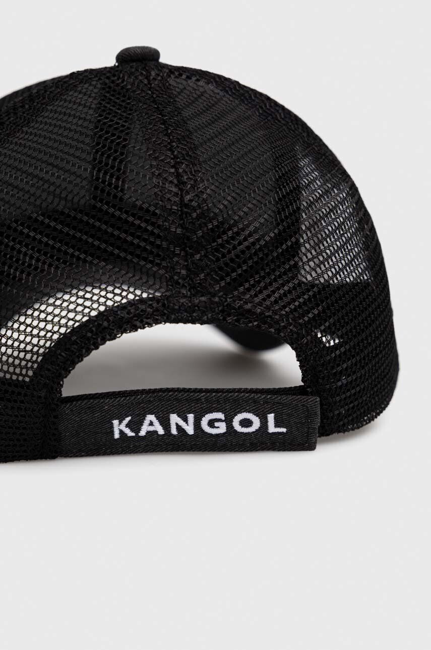 Kangol Шапка с козирка в черно с изчистен дизайн - Pepit.bg